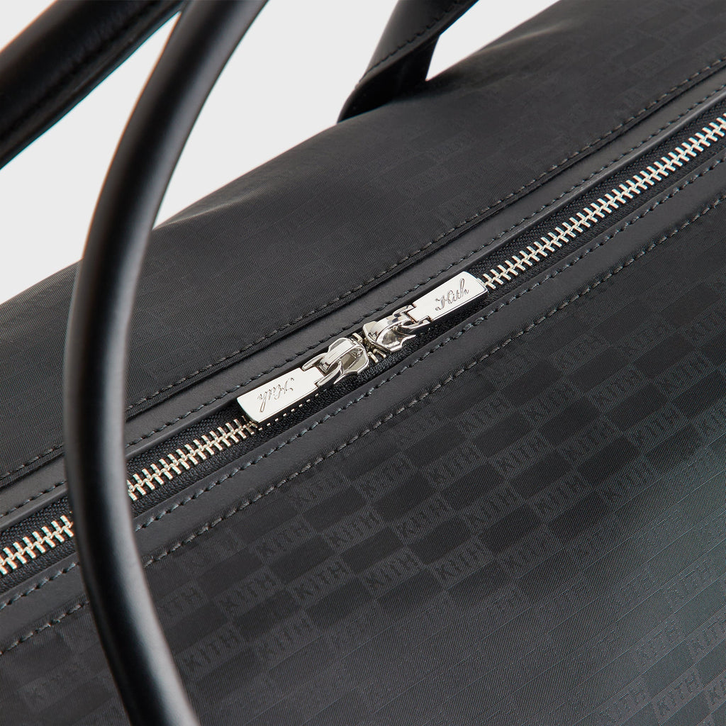 Kith Monogram Nylon Leather Duffle Bag - Black