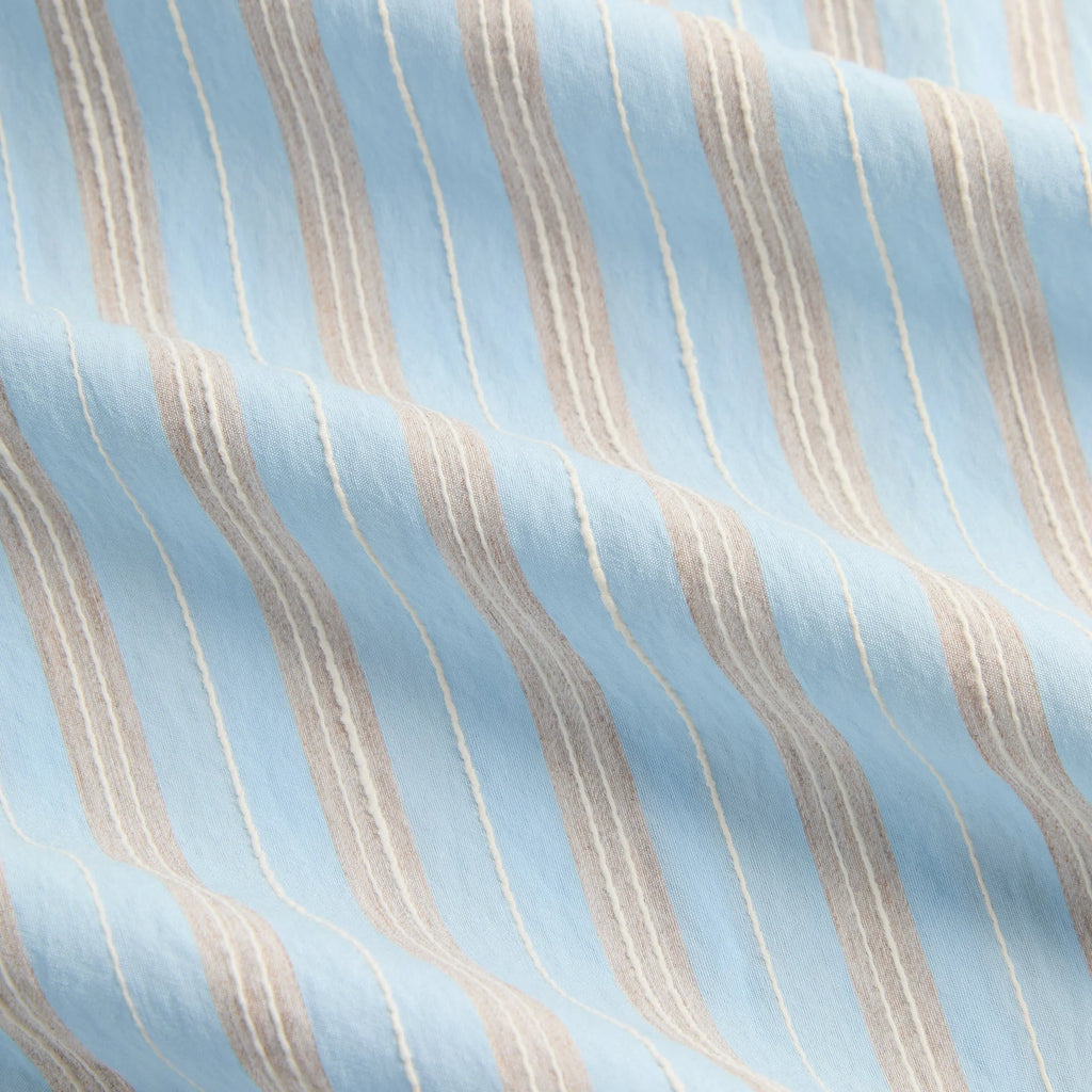 Kith Barre Stripe Long Sleeve Gianni Shirt - Serene