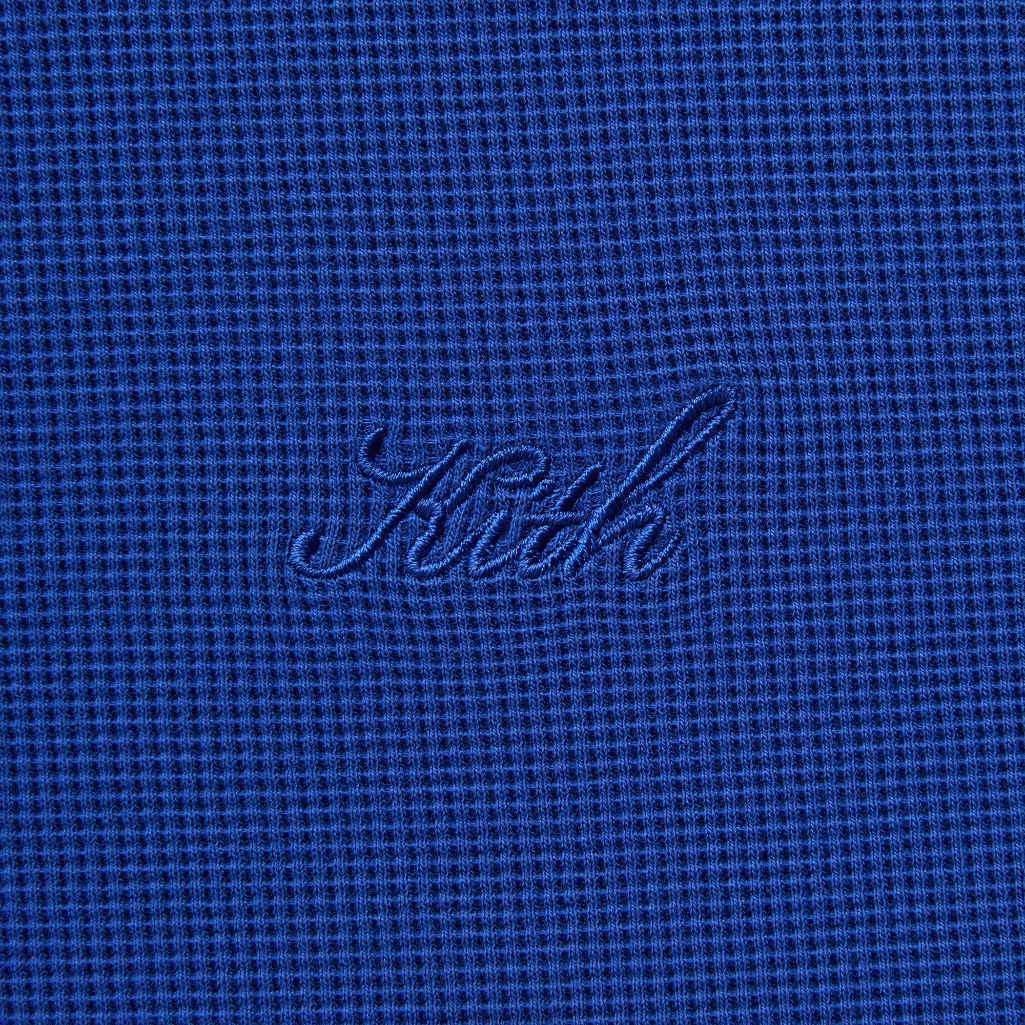 Kith Micro Waffle Long Sleeve Colby Pullover - Current