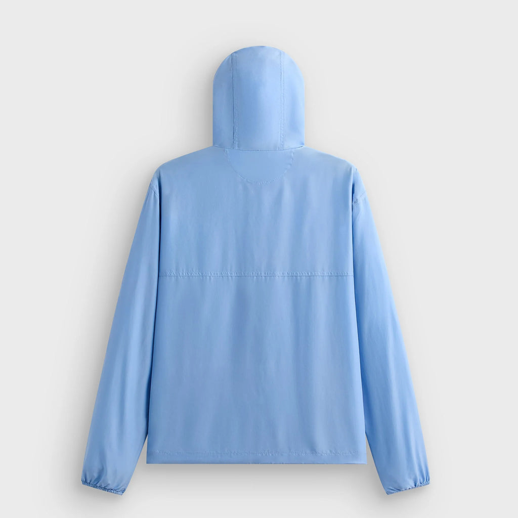 &Kin Washed Silk Habotai Quarter Zip Raj Jacket - Millstream