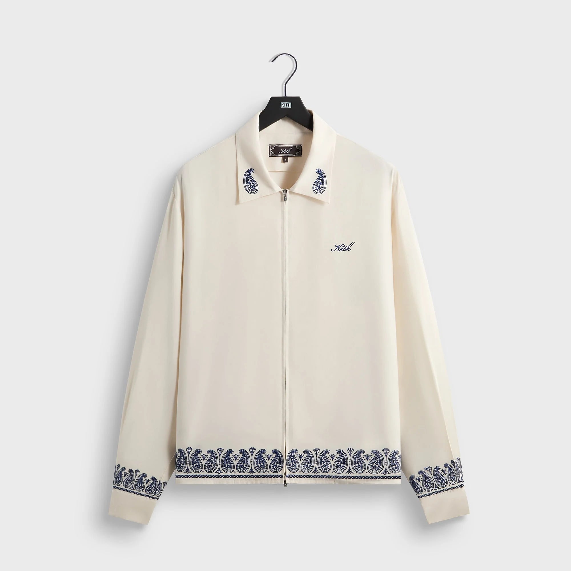 Kith Cupro Linen Zip Front Sanford Shirt - Silk